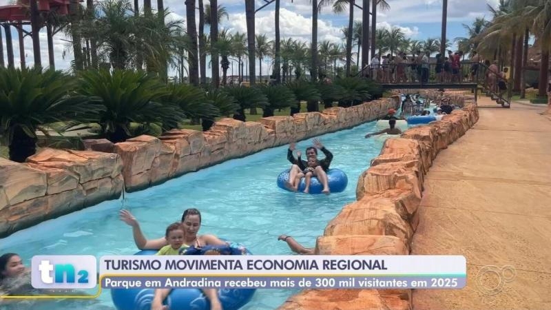 Parque aquático de Andradina recebe mais de 300 mil visitantes em 2025