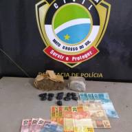 Policia Civil de Brasilândia prende traficante e suposto disciplina do PCC