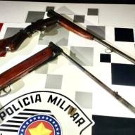 Em Castilho Força Tática prende agricultor pelos crimes de Porte e Posse Irregular de Arma de Fogo