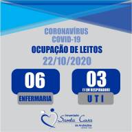 Santa Casa de Andradina tem 09 pacientes internados por coronavírus