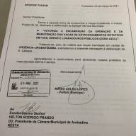 NOVO GOVERNO DE ANDRADINA MANDA PROJETO PARA ASSUMIR A ÁREA AZUL
