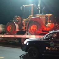 Em Bataguassu, Polícia Militar recupera máquina pá carregadeira roubada horas antes de uma fazenda no município de Brasilândia