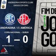 ANDRADINA ESPORTE CLUBE VENCE POR 1X0  O AMÉRICA DE RIO PRETO