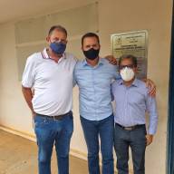 Prefeito de Castilho encontra secretário de Agricultura, Itamar Borges durante visitação a Andradina