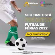 Prefeitura de Andradina abre inscrições para o Futsal de Férias