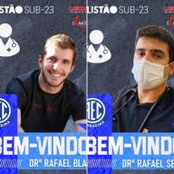 Dr. Rafael Blaya Fernandes Astolfo e Dr Rafael Sesto são os médicos do Andradina Esporte Clube
