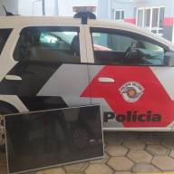 Polícia Militar de Mirandópolis recupera televisão de 42 polegadas furtada do Lar dos Idosos
