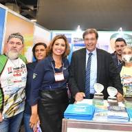 Ministro do Turismo visita estande do Pantanal Paulista/Castilho na Feira da Pesca em SP