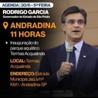 Governador de SP confirma presença na inauguração do Parque Aquático Acqualinda de Andradina