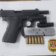 Investigado a roubo de malote é preso em casa com pistola pelo 2º DP de Birigui