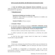 EM ANDRADINA CAMENOR CONTRATA EDUCADOR SOCIAL
