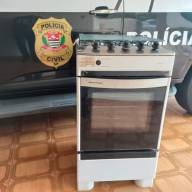POLÍCIA CIVIL RECUPERA FOGÃO FURTADO DE UMA RESIDÊNCIA E PRENDE SUSPEITO EM DRACENA