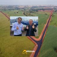 Asfaltamento de estrada no Jaó vai garantir desenvolvimento e novos empregos em Andradina