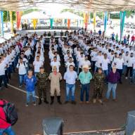 Prefeito Angelo Guerreiro participa do Juramento à Bandeira da Junta Militar de Três Lagoas