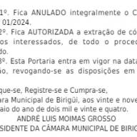Câmara de Birigui anula concurso público com resultado contestado