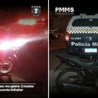 Polícia Militar de Três Lagoas recupera 02 motocicletas furtadas e apreenderam um adolescente autor de furto