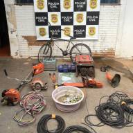 Polícia Civil de Mirandópolis recupera vários produtos de furto e encontra plantação de maconha