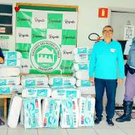 POLÍCIA RODOVIÁRIA DE ANDRADINA  FAZ A ENTREGA DAS FRALDAS GERIÁTRICAS ARRECADADAS DURANTE A “CAMPANHA NATAL ILUMINADO