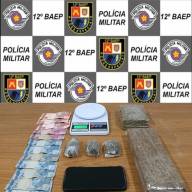 BAEP de Araçatuba prende rapaz de 24 anos por tráfico, alvo de combate ao crime bairro Águas Claras