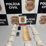 Autor de roubo é preso e 1.322 pinos de cocaína são apreendidos pela DEIC de Bauru