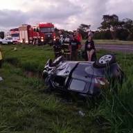 Acidente na Rodovia Marechal Rondon: 5 Vítimas após Capotamento de Fiat Mobi em Castilho