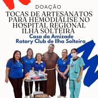 Hospital Regional de Ilha Solteira recebe doação de tocas da Casa da Amizade