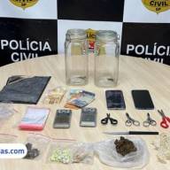 Polícia Civil de Ilha Solteira prendeu traficante em rancho na Praia Catarina