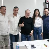 Prefeito de Andradina recebe a visita dos deputados Dani Alonso e Capitão Augusto