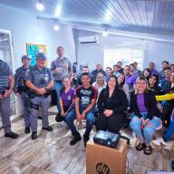 Polícia Militar de Andradina realiza palestra abordando a prevenção de crimes patrimoniais