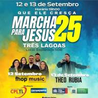 Amanhã (12), começa a 7ª edição Marcha para Jesus em Três Lagoas