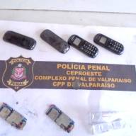 Polícia Penal flagra visitante com 02 microcelulares no CPP de Valparaíso