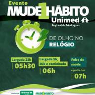 UNIMED TRÊS LAGOAS:  Evento Mude1Hábito reúne mais de 2 mil pessoas na Lagoa Maior