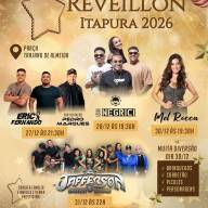 Programação especial do RÉVEILLON 2026 DE ITAPURA terá 04 noites de festas