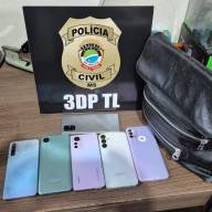 3ª DP de Três Lagoas recupera 04 celulares e prende suspeito de roubos contra mulheres no bairro Santa Rita