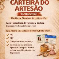 Mutirão vai emitir Carteira do Artesão gratuitamente em Três Lagoas no dia 14 de abril