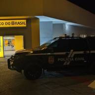 Polícia Civil investiga tentativa de furto em agência bancária em Brasilândia