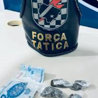 Força Tática de Três Lagoas  prende jovem por tráfico de drogas no bairro Novo Oeste