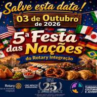 5ª Festa das Nações do Rotary Integração já tem data marcada em Andradina 