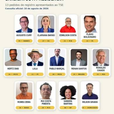 Candidatos à Presidência iniciam corrida eleitoral com atos espalhados pelo país