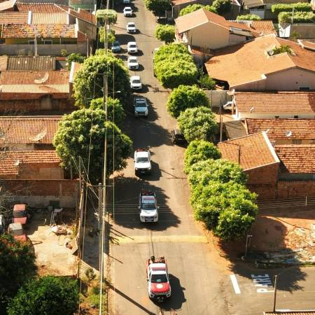 Castilho, Forças de Segurança e Viralcool realizam carreata contra incêndios e queimadas