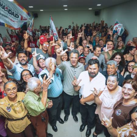 Haddad e Marina Silva são recebidos em Andradina em encontro que reúne lideranças do PT da região 