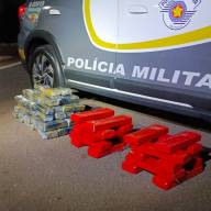 Polícia Rodoviária Estadual de Andradina prende traficante com 91 tijolos de maconha na rodovia SP 300