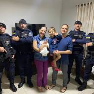 Bebê de 5 dias é salva de engasgamento por equipe do Guarda Civil Municipal de Araçatuba