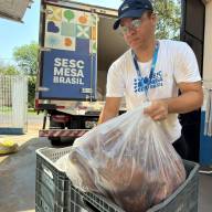 Fundo Social de Araçatuba recebe doação de 1,9 tonelada de batata-doce