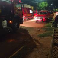 Bombeiros de Três Lagoas atende ocorrência de incêndio em residência