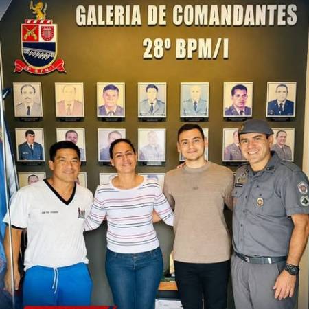 Candidato à APMBB visita o 28º BPM/I de Andradina após aprovação na etapa escrita do concurso