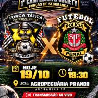 CAMPEONATO SOCIETY DE ANDRADINA: POLÍCIA PENAL VERSUS FORÇA TÁTICA 