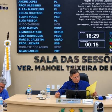 Câmara de Andradina analisa 11 matérias na 35ª Sessão Ordinária
