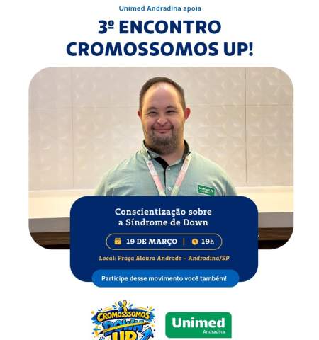 A Unimed Andradina tem orgulho de apoiar o 3º Encontro Cromossomos