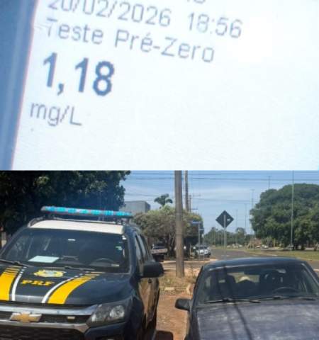 Polícia Rodoviária de Três Lagoas prende idoso após dirigir bêbado, invadir contramão e quase provocar tragédia na BR-262